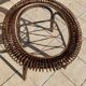 Rattan coffee table and glass in excellent condition
