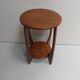 Table d'appoint ronde en chêne Art Déco