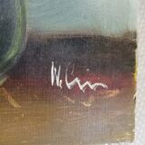 Still life with daisies and flowers in vase