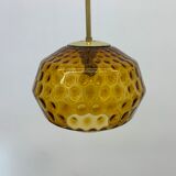 Limburg Glashutte glass hanging lamp , 1970