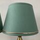 Pair of vintage brass lamps from the 70s.