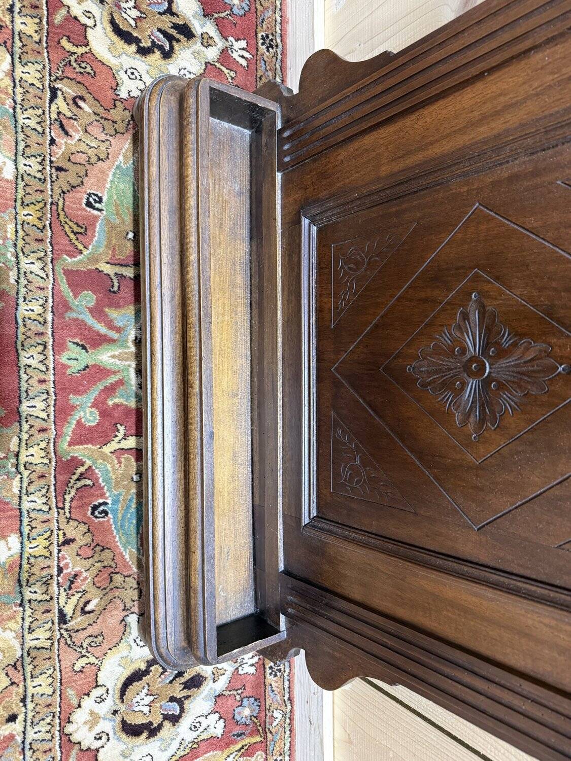 Coat rack - Napoleon III wardrobe in wood and brass