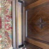 Coat rack - Napoleon III wardrobe in wood and brass