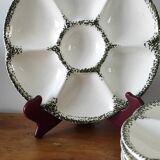 Set of oyster or shellfish plates