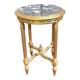 guéridon rond en bois doré, de style Louis XVI