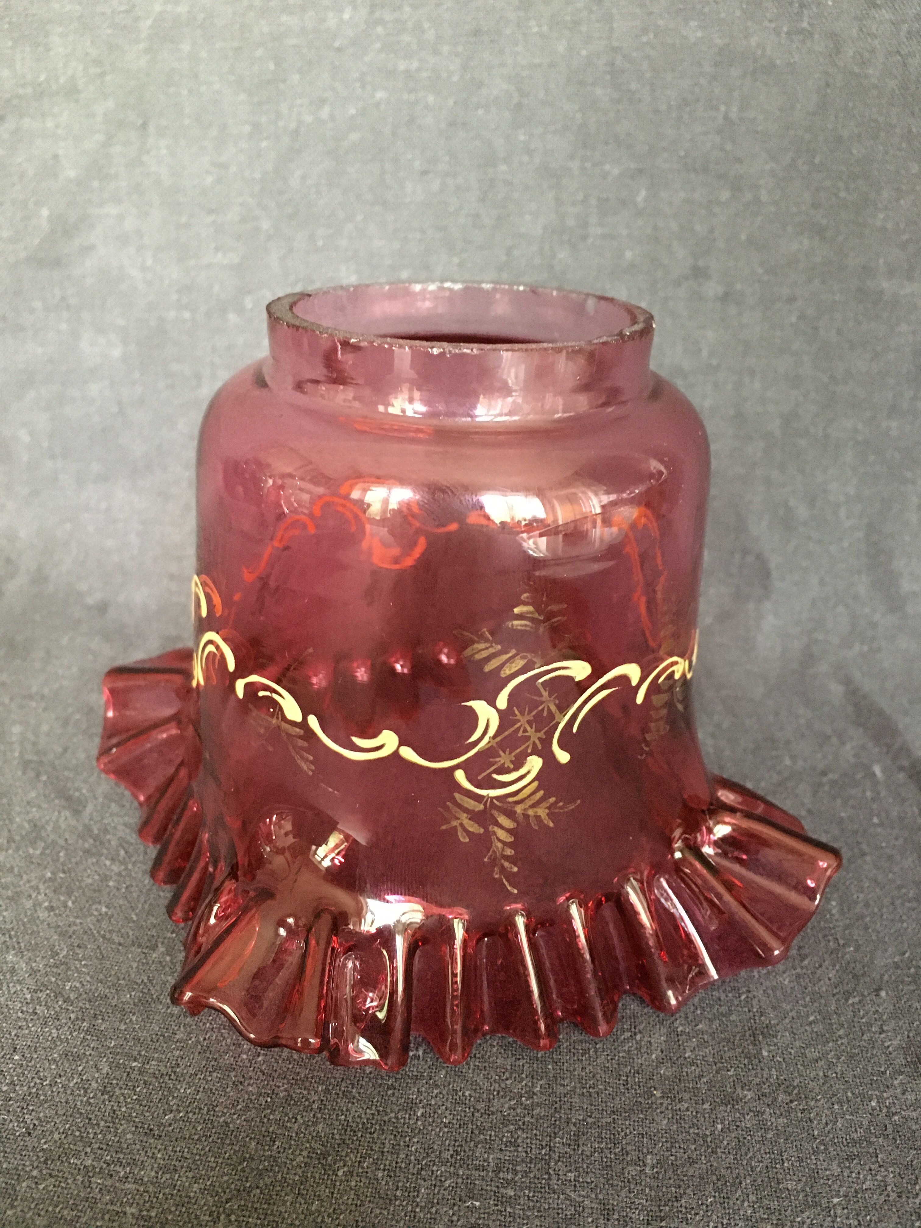 Enamelled red tulips