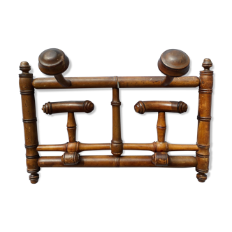 Wooden coat hanger holder