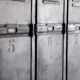 Industrial metal vest 3 doors rounded corners