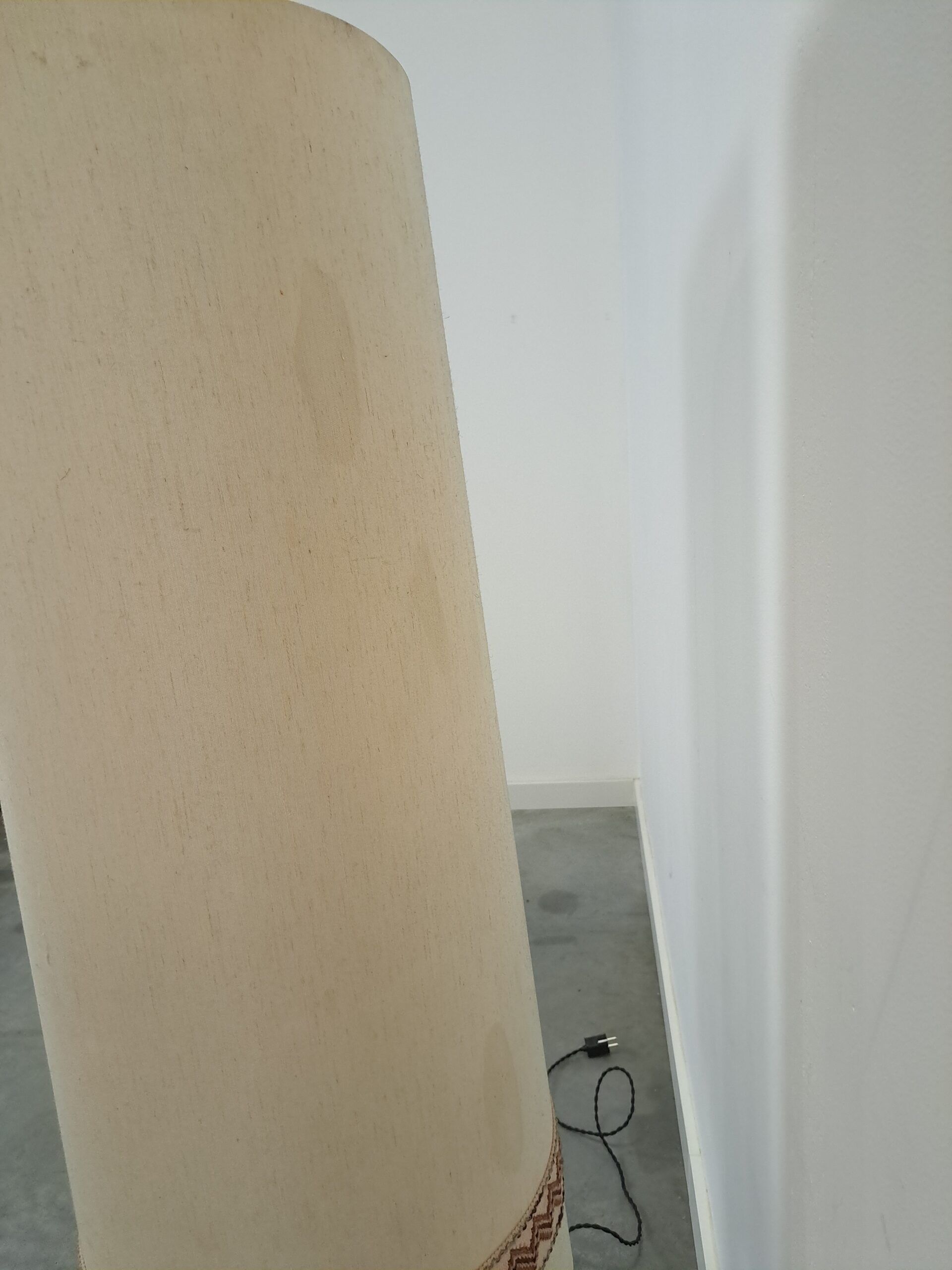 Lampe en céramique marron de Besigheimer Leuchten avec base éclairée