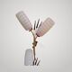 Pair of wall lamp chandeliers 1950 Lunel or others Beautiful quality height 47 cm