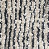 Tapis berbère Beni Ouarain noir et blanc - 210x150cm