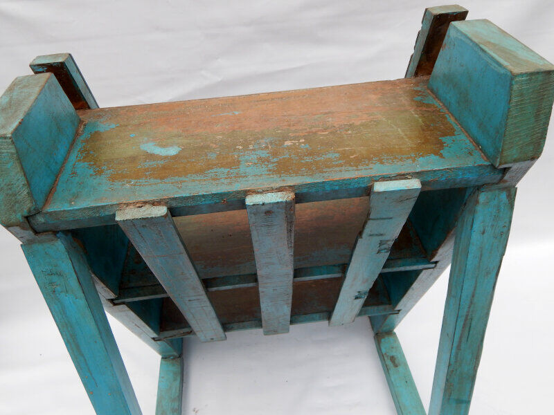 Blue stepladder