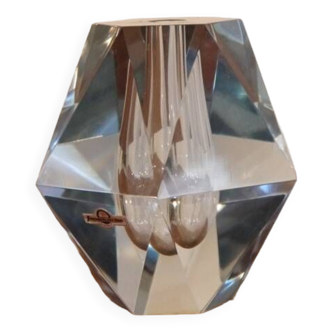 Vase suedois en verre modele "Diamant" de Asta Stromberg