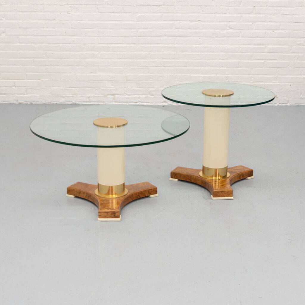 Tables de style Art Déco par Thörmer des années 1980