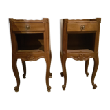 Louis XV-style bedside pair