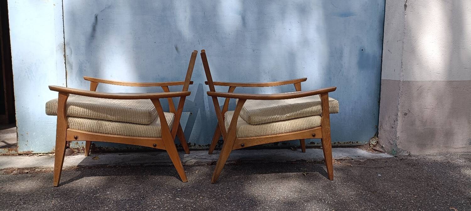 Pair of Scandinavian armchairs