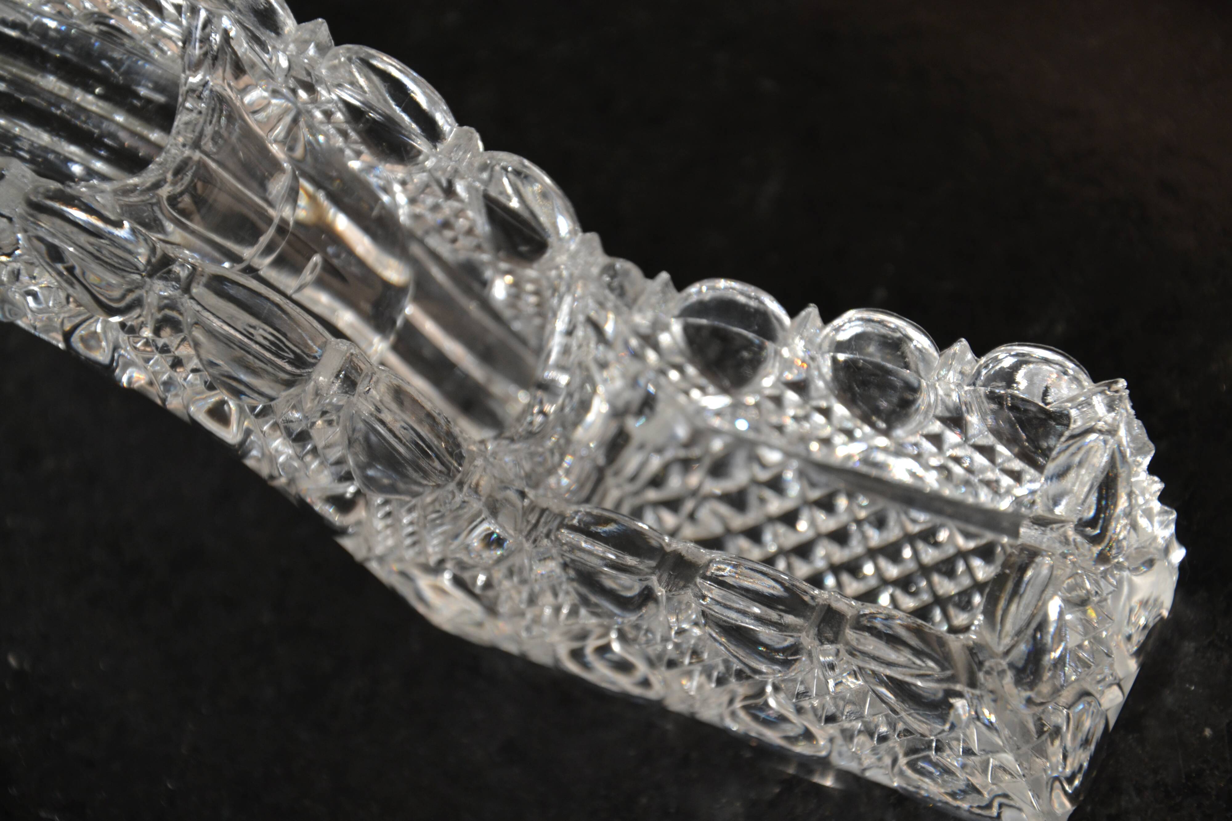 Crystal centerpiece/candle holder