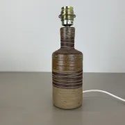 31 cm High Ceramic Table Lamp Base, 'Studio Pottery', by Tue Poulsen, Ceramic Denmark, 1970
