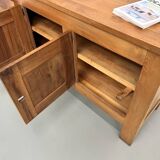 1950s Brutalist Sideboard in Solid Elm