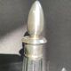 Liqueur carafe cut crystal and hallmarked silver Head of Minerva