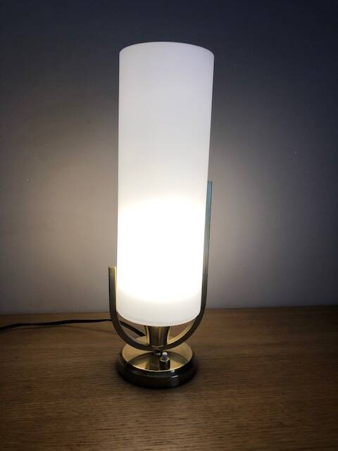 Solid brass tuning fork lamp from the 50s/60s