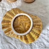 Vallauris braided effect slip butter dish