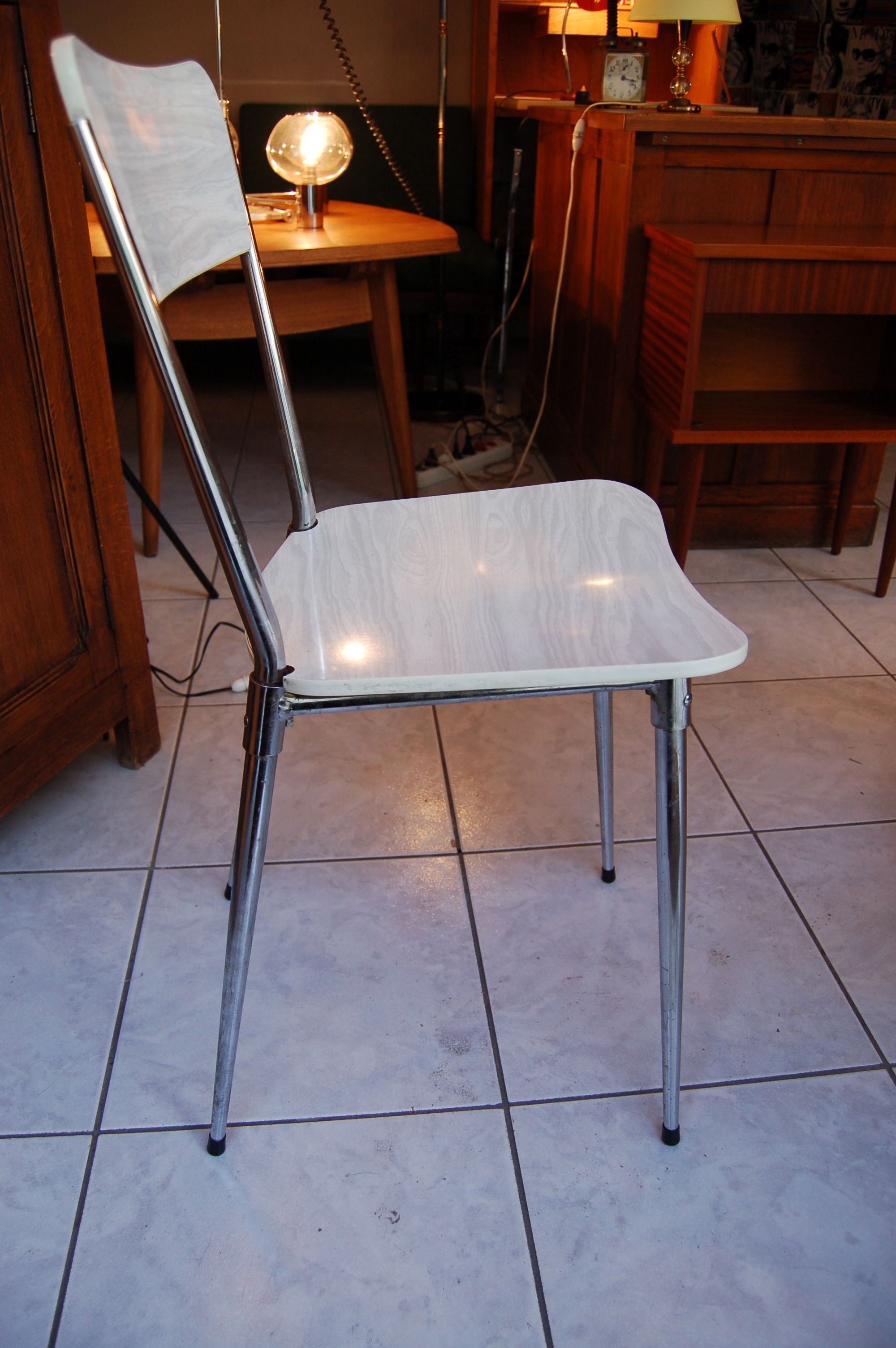formica Chair shape organic vintage 50 s 60 s / refreshed 5