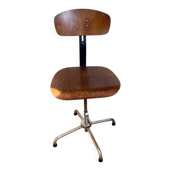 Chaise d’atelier industrielle Stella