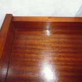 Brass bedside table and mahogany dressing 70s