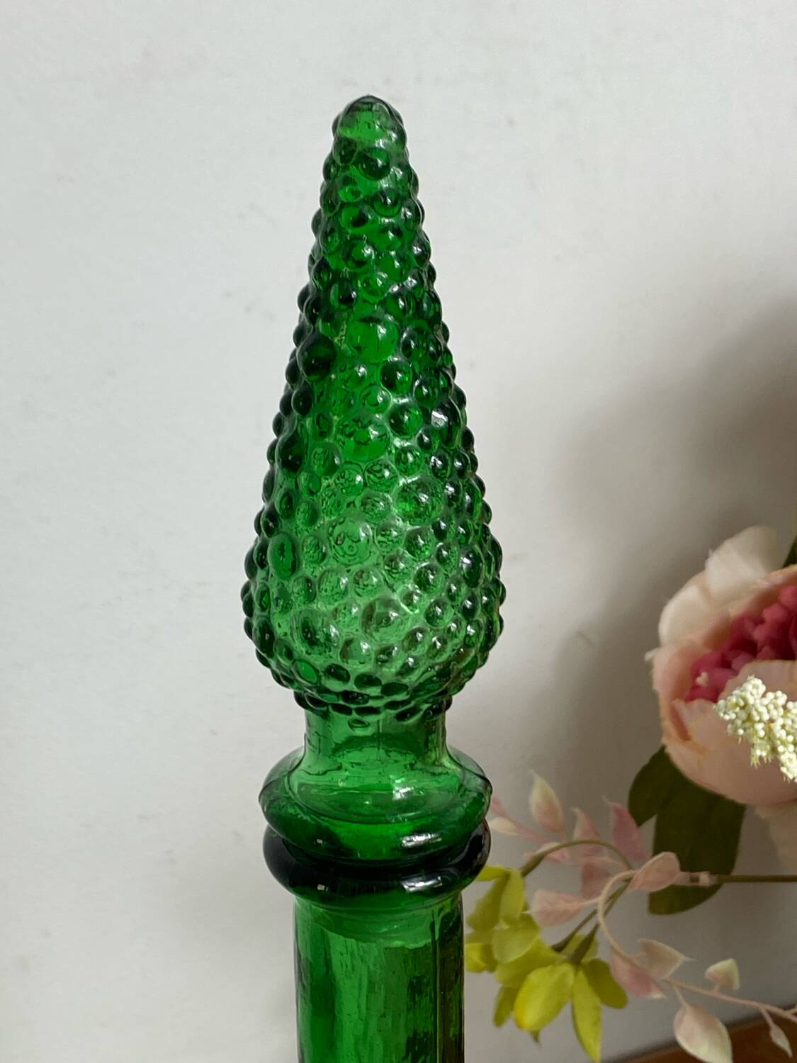 Vintage Empoli glass carafe from Italy