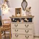 Flowered chest of drawers