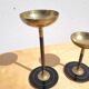 Paire de bougeoirs ou portes bougies en laiton