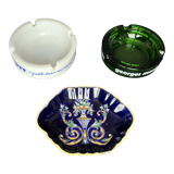Set of three ashtrays