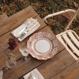 Assiette hibiscus