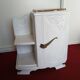 Art Deco bedside table top red marble