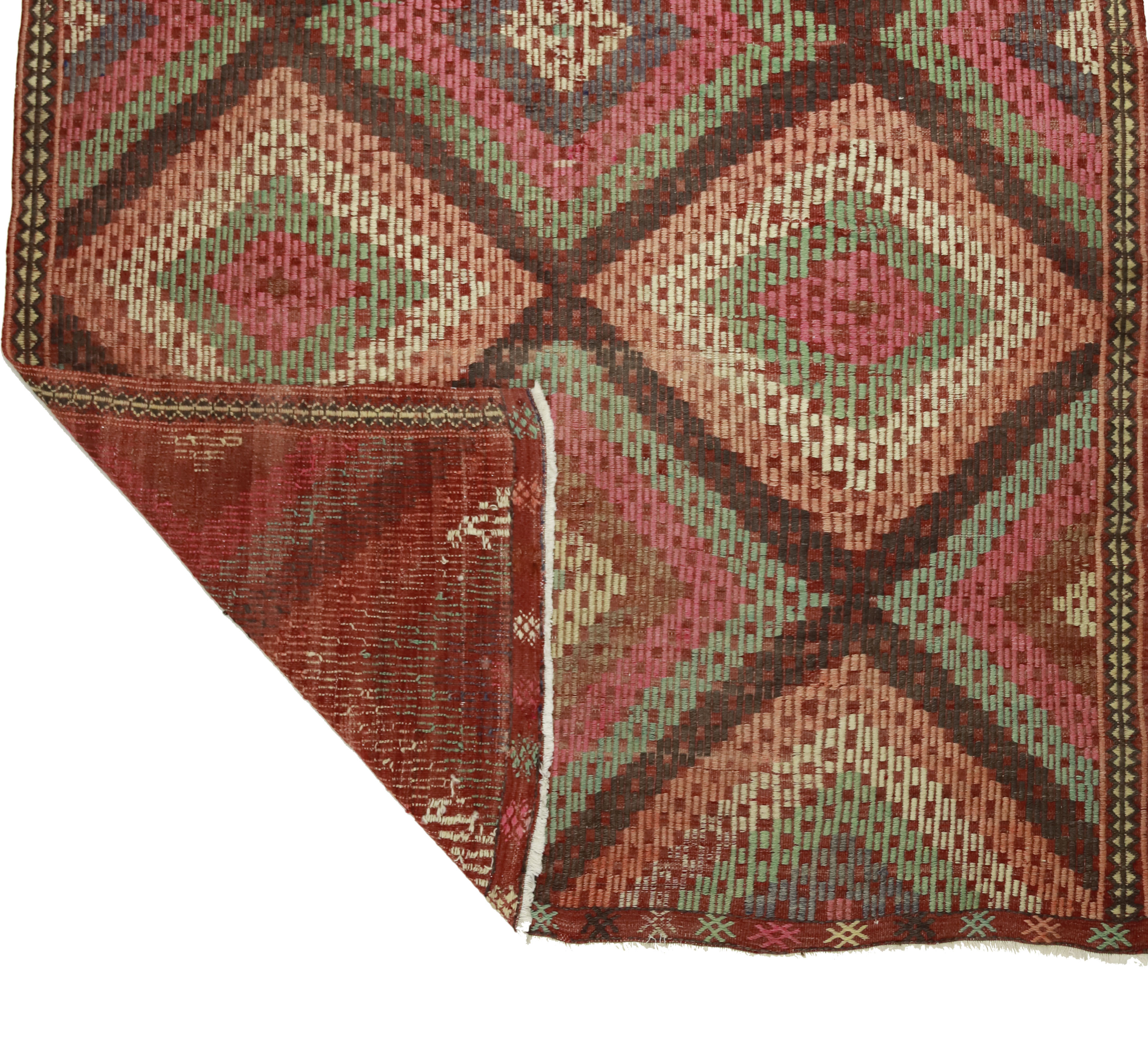 Anatolian handmade kilim rug 300 cm x 186 cm
