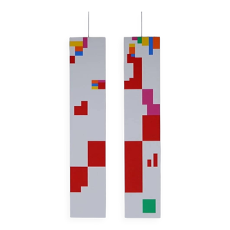 Painting by Jean Francois Dubreuil, set of 2