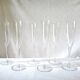 BACCARAT DOM PERIGNON 6 DOUBLE SIGNATURE CRYSTAL CHAMPAGNE FLUTES - 23.5