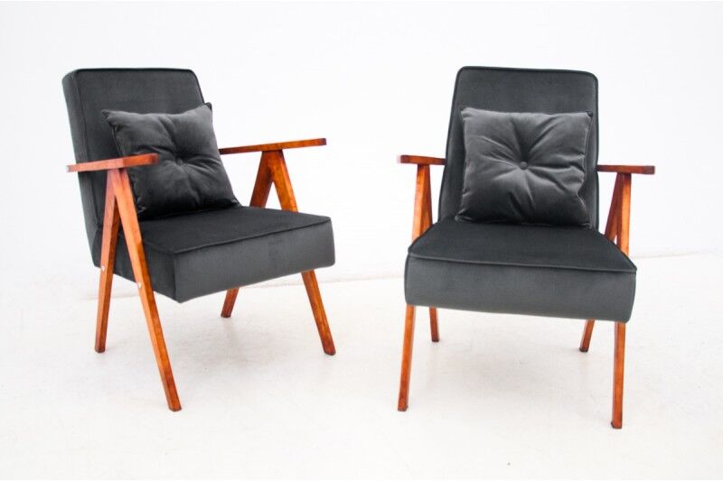 Ensemble de fauteuils, Pologne, années 1960