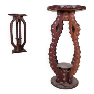 Pair of African-style side tables