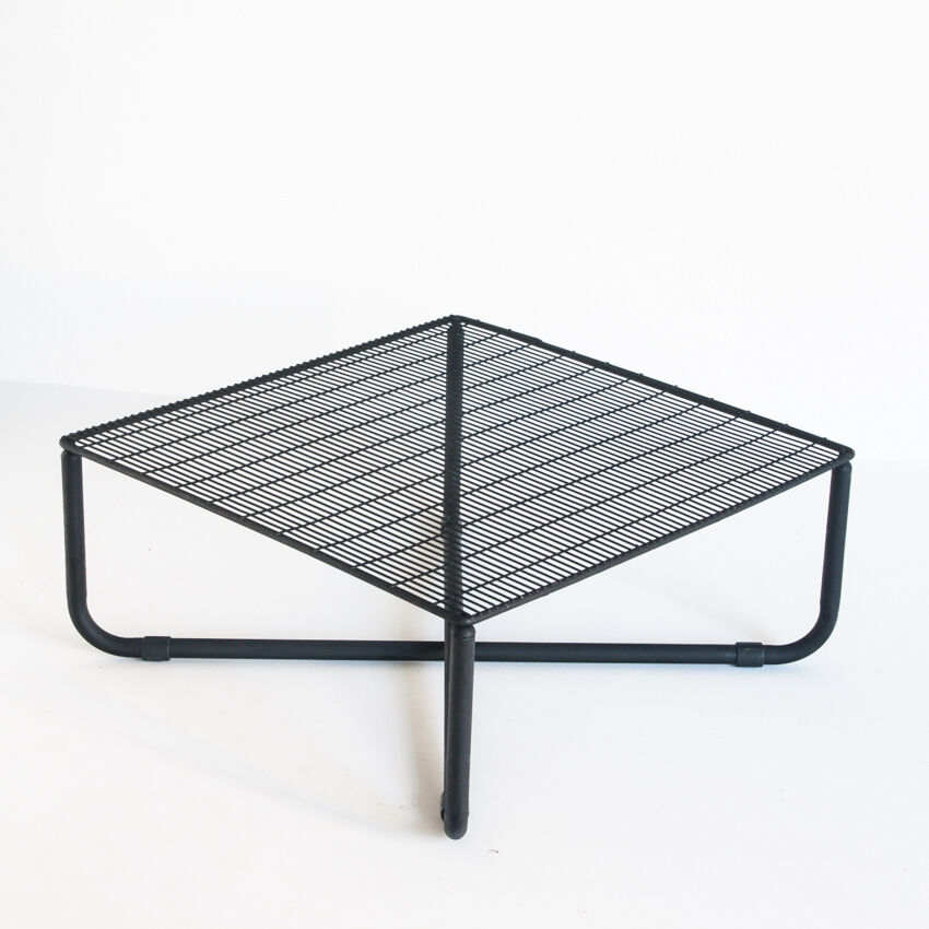 Vintage iron coffee table "Jarpen" by Niels Gammelgaard for Ikea, 1983