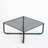 Vintage iron coffee table "Jarpen" by Niels Gammelgaard for Ikea, 1983