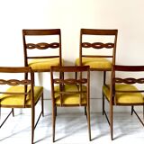 Chairs, set of 6 Paolo Buffa chairs by Mario Quarti