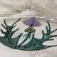 Thistle-themed decorative plate by Daniel Étienne in Vallauris