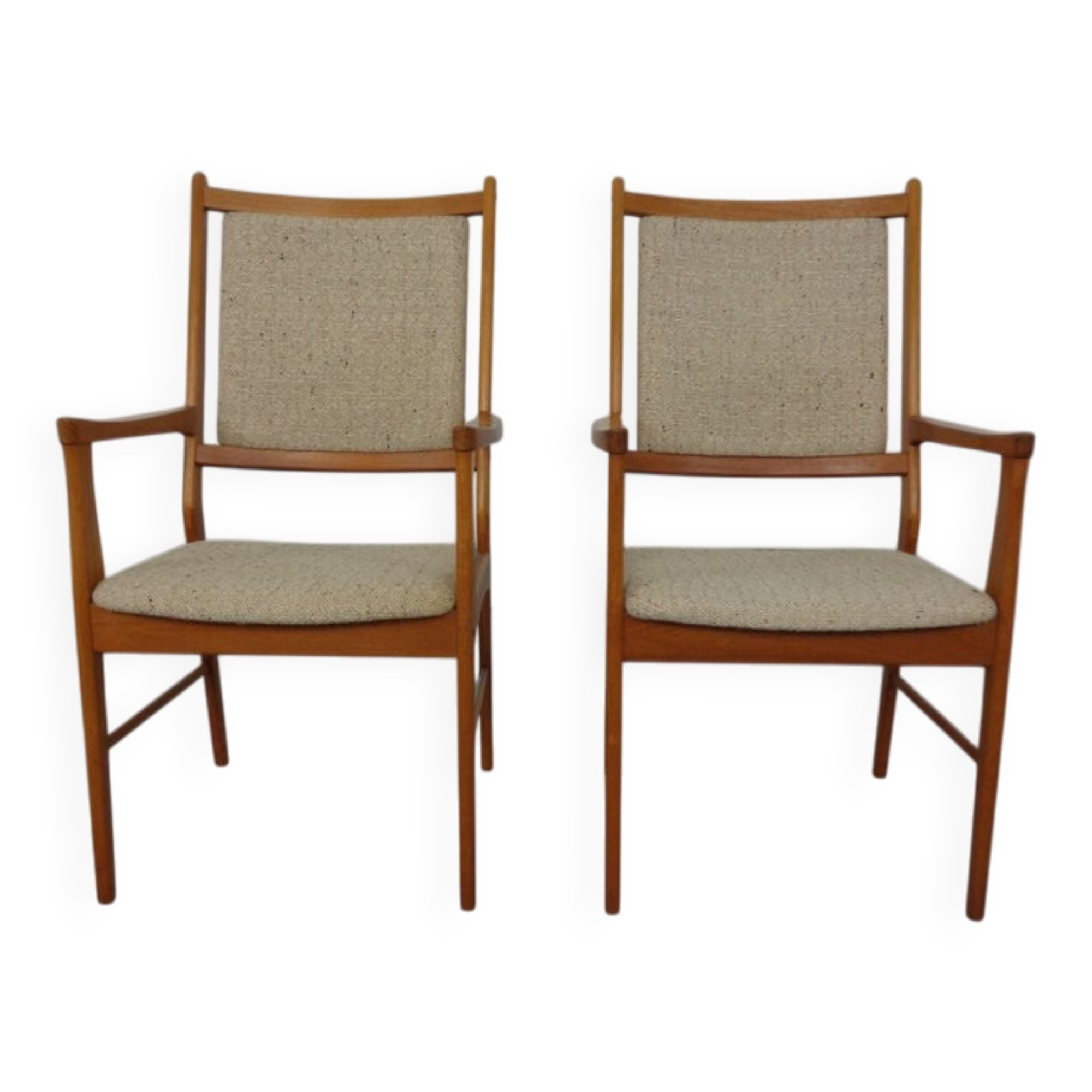 Set of Vintage Danish Teak Dining Armchairs, 1960s