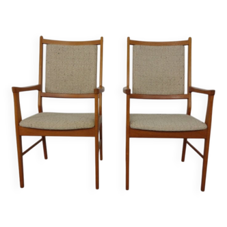 Set of Vintage Danish Teak Dining Armchairs, 1960s