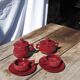 Art Deco Red Tea/Coffee Set