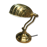 Vintage shell bedside lamp design 80 brass solid