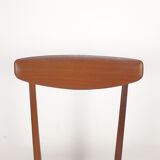 Set of 6 Mid Century Italian Teak Dining Chairs, 1950s