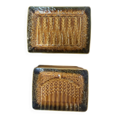 Plat et 12 assiettes à asperges Sarreguemines